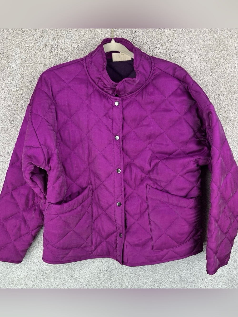 Quilted Burgundy Women's light Jacket - Berry Sheen
